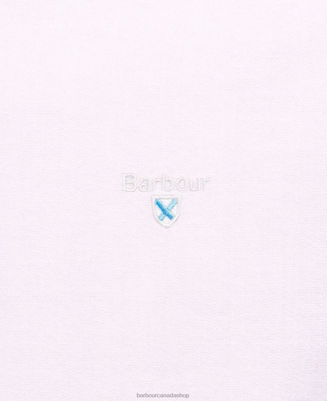 Barbour Clothing Men Classic Pink Oxford Tailored Shirt 2BB2F357