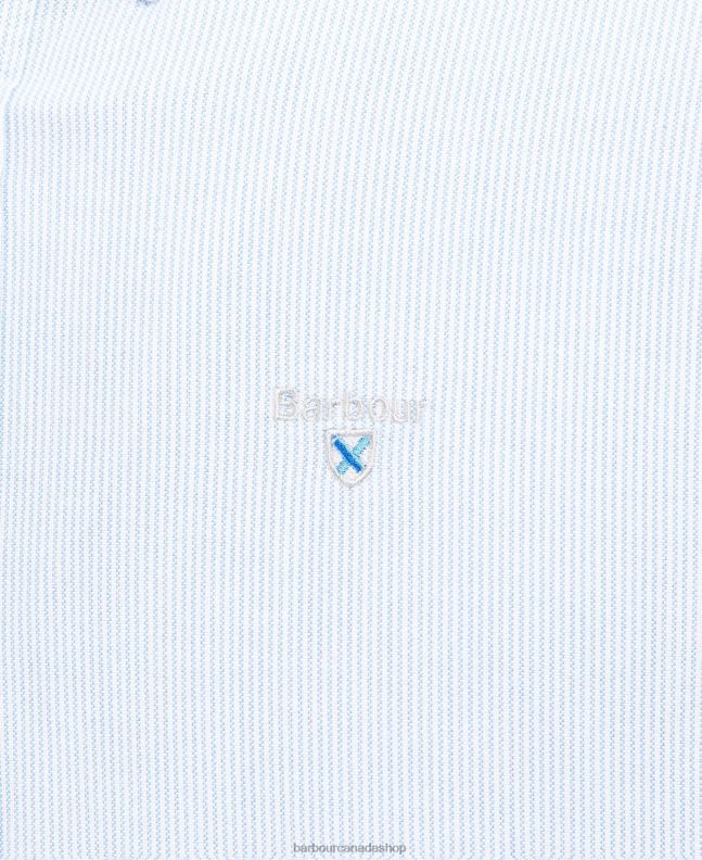 Barbour Clothing Men Classic Pink Striped Oxford Tailored Shirt 2BB2F453