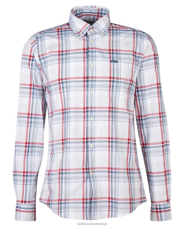 Barbour Clothing Men Classic Red Sunhill Tailored Shirt 2BB2F418