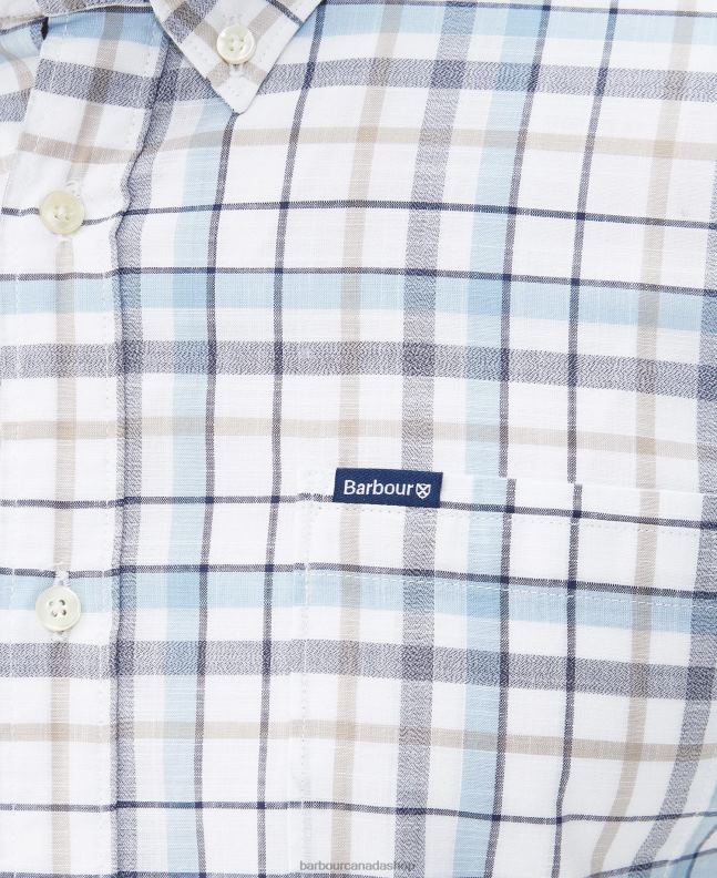 Barbour Clothing Men Classic White Adderstone Tailored Shirt 2BB2F384