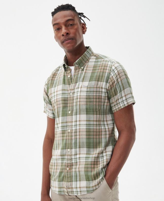 Barbour Clothing Men Classic White Ellerburn Tailored Shirt 2BB2F404