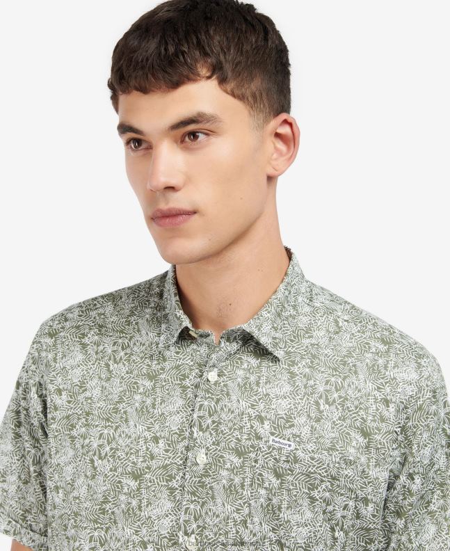 Barbour Clothing Men Inky Blue Braithwaite Short Sleeve Summer Shirt 2BB2F503