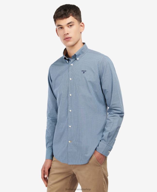Barbour Clothing Men Inky Blue Britland Tailored Shirt 2BB2F497