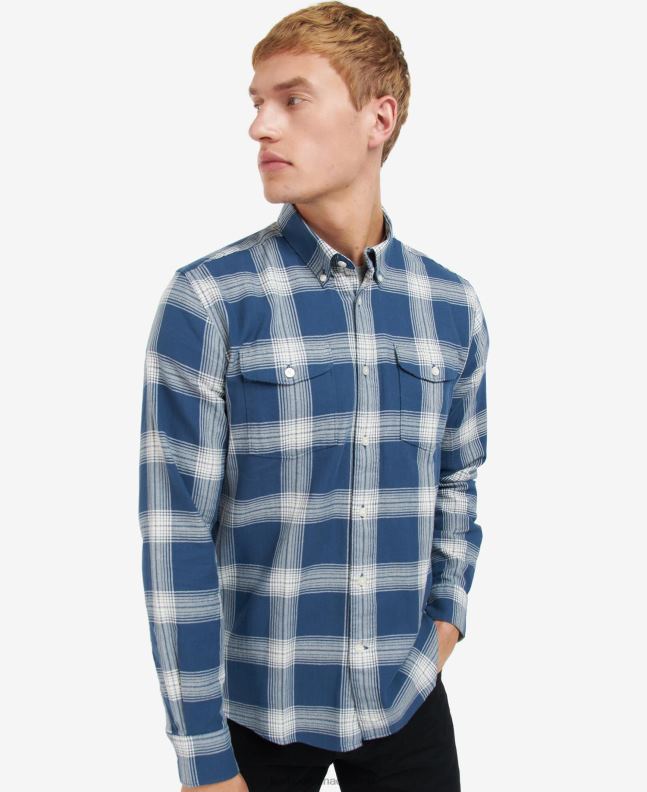 Barbour Clothing Men Insignia Blue Turbo Shirt 2BB2F403