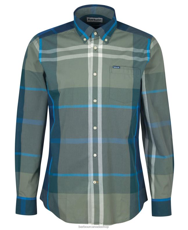 Barbour Clothing Men Kielder Blue Tartan Harris Tailored Shirt 2BB2F381
