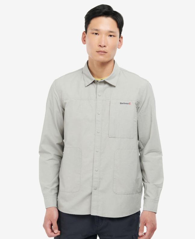 Barbour Clothing Men Light Grey Jonah Overshirt 2BB2F410