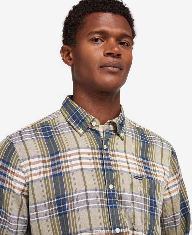 Barbour Clothing Men Mid Blue Laneskin Tailored Shirt 2BB2F482