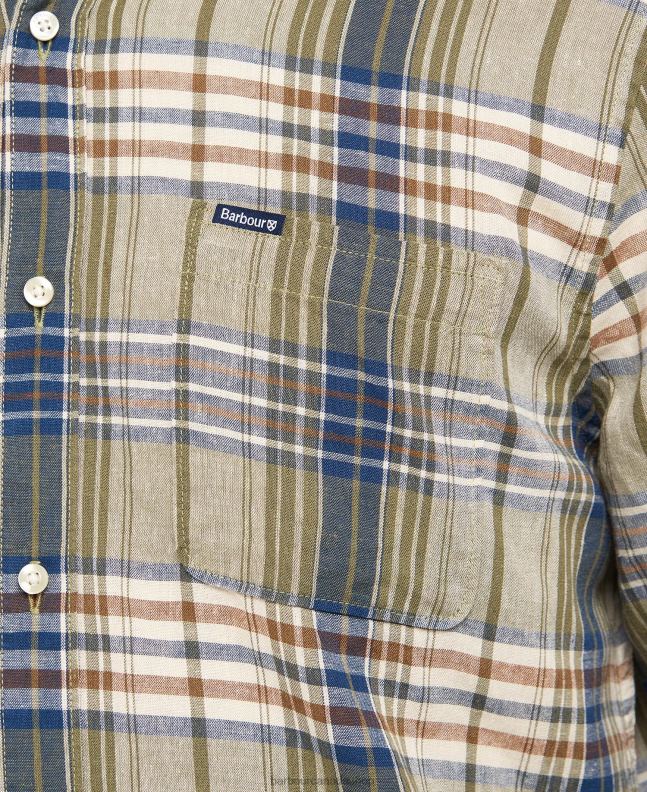 Barbour Clothing Men Mid Blue Laneskin Tailored Shirt 2BB2F482