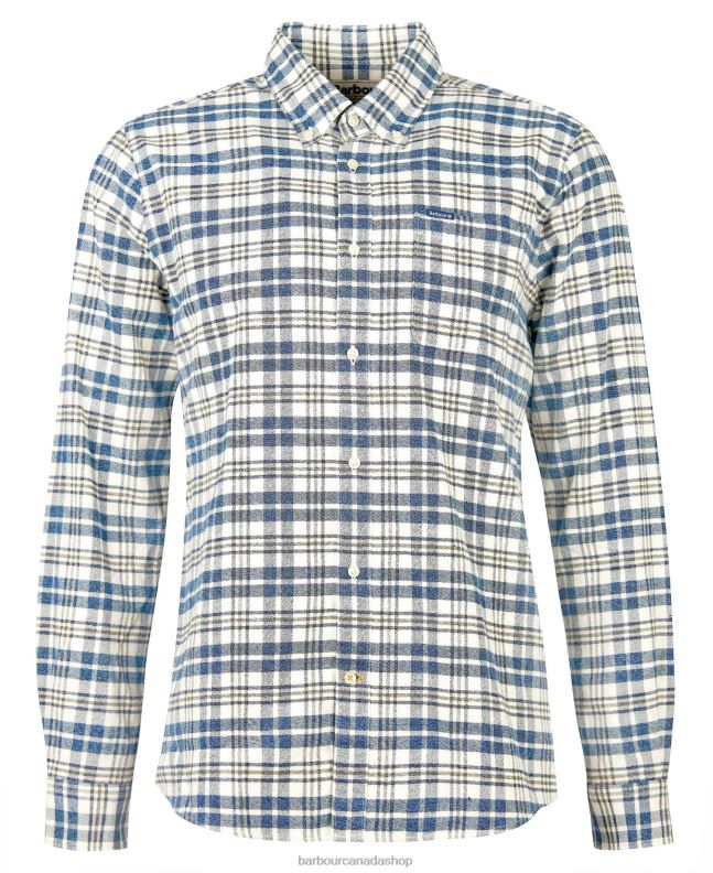 Barbour Clothing Men Mid Blue Waldon Tailored Shirt 2BB2F424
