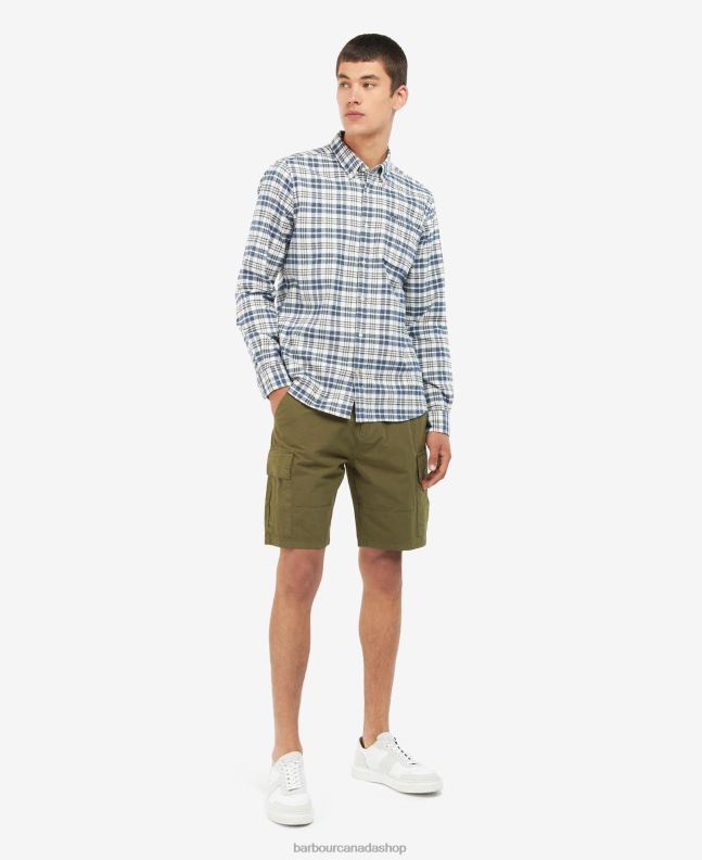 Barbour Clothing Men Mid Blue Waldon Tailored Shirt 2BB2F424