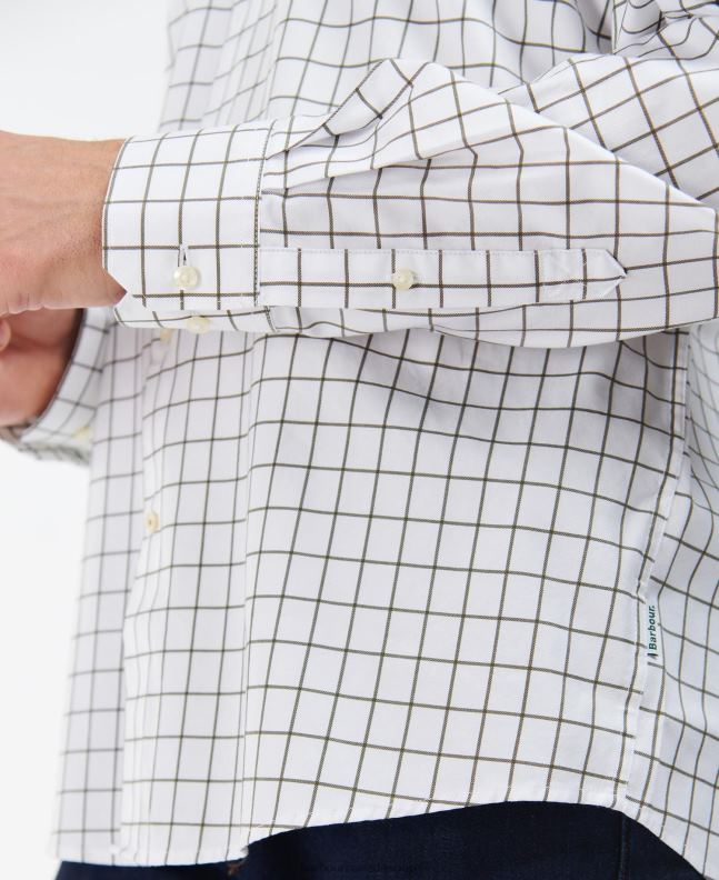 Barbour Clothing Men Mid Olive Hanstead Country Active Shirt 2BB2F458