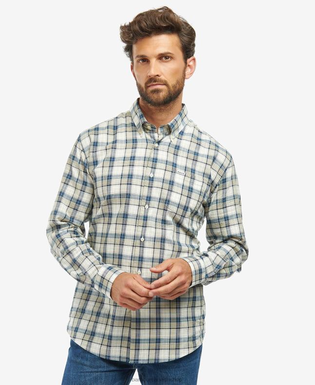 Barbour Clothing Men Navy Sadle Checked Shirt 2BB2F397