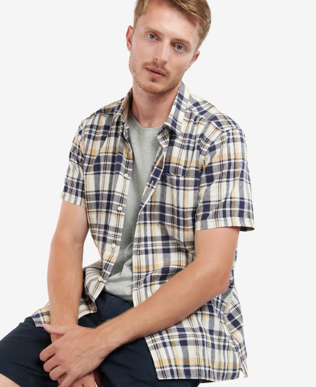 Barbour Clothing Men Olive Bodmin Short Sleeve Summer Shirt 2BB2F421