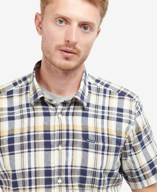 Barbour Clothing Men Olive Bodmin Short Sleeve Summer Shirt 2BB2F421