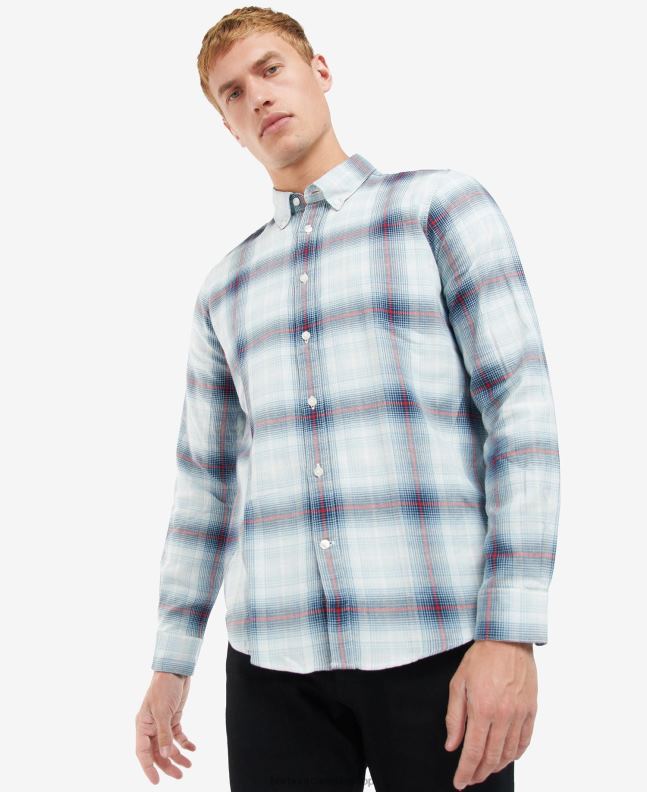 Barbour Clothing Men Pale Sky Kickstart Shirt 2BB2F509