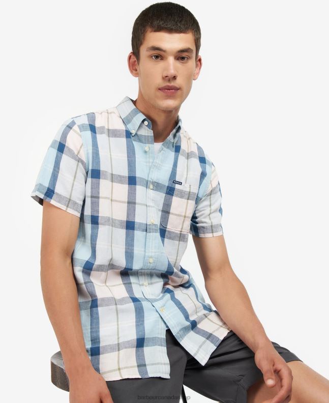 Barbour Clothing Men Pink Salt Tartan Angus Tailored Shirt 2BB2F429