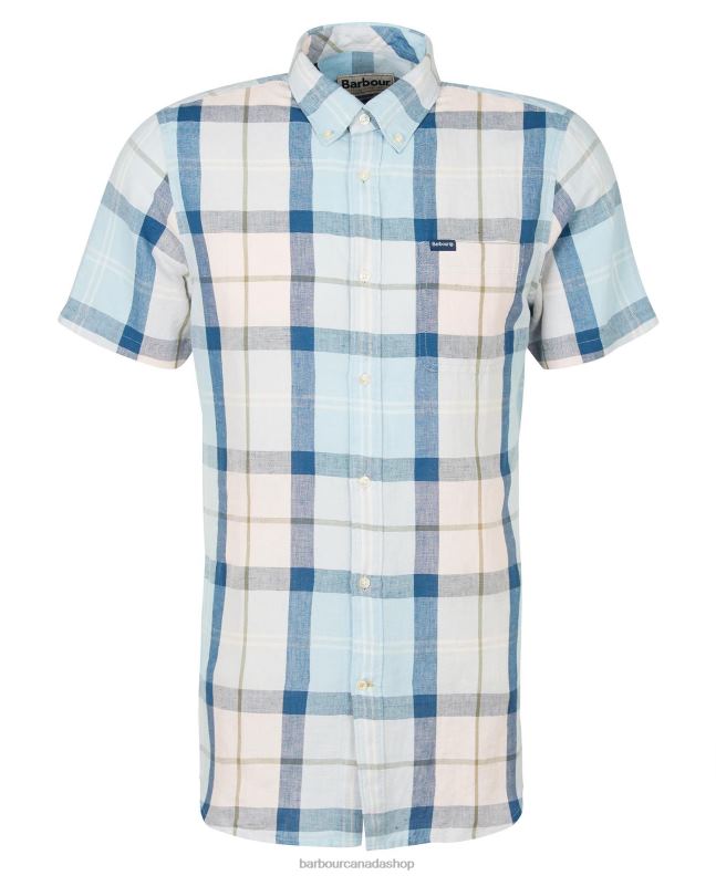 Barbour Clothing Men Pink Salt Tartan Angus Tailored Shirt 2BB2F429