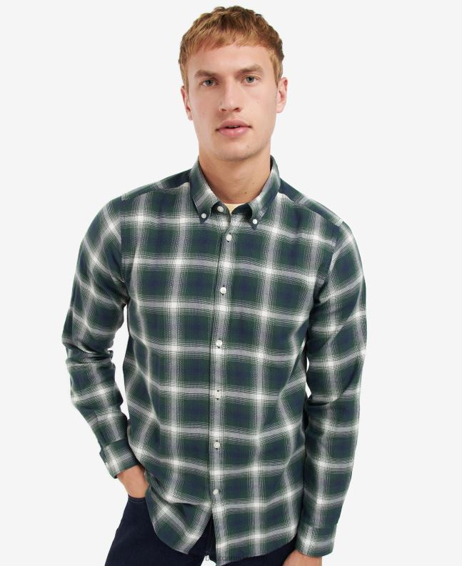 Barbour Clothing Men Racing Green Kershaw Shirt 2BB2F452