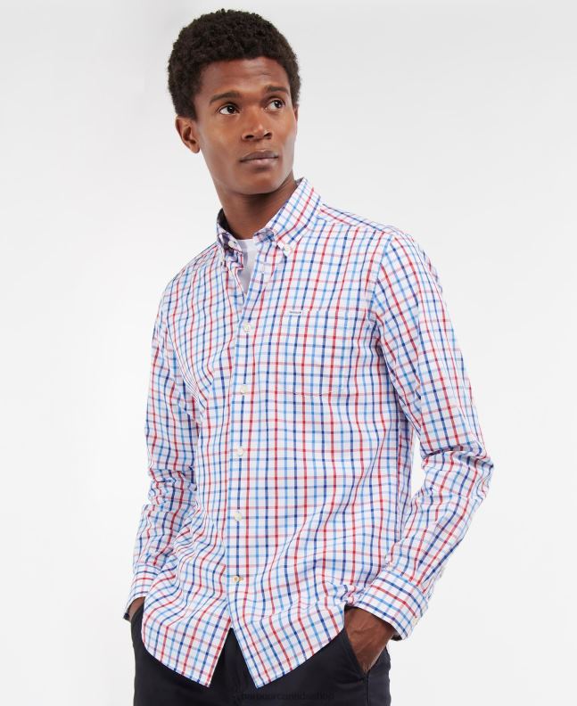 Barbour Clothing Men Red Eldon Tailored Shirt 2BB2F380