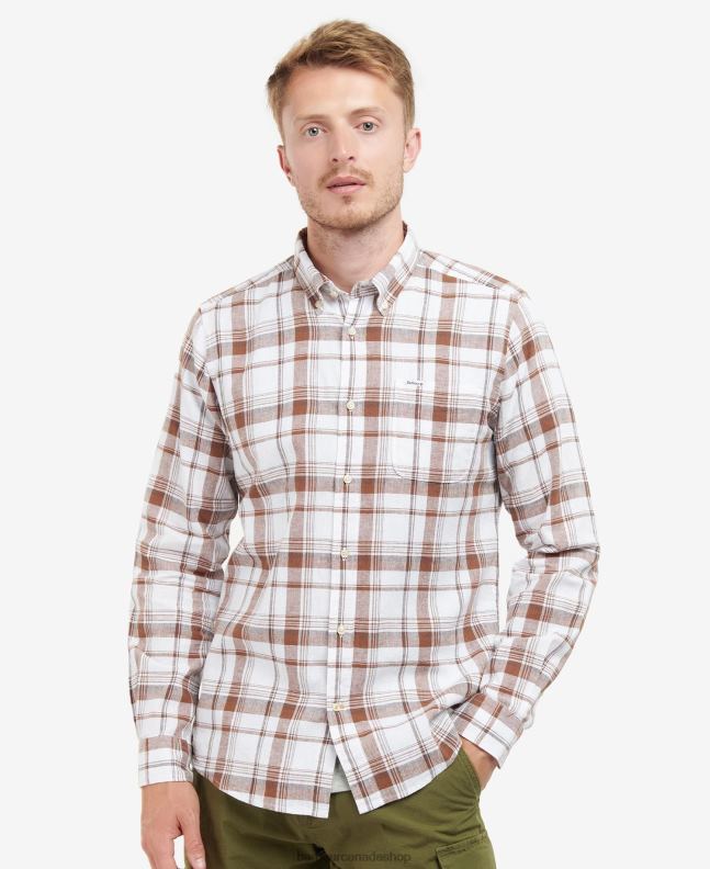 Barbour Clothing Men Rust Ezra Tailored Shirt 2BB2F343