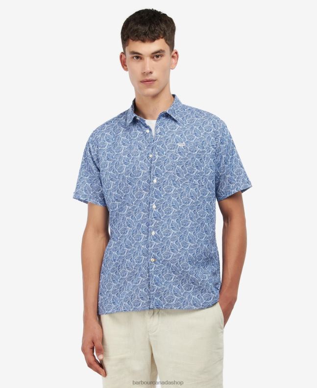 Barbour Clothing Men Sky Cromer Summer Fit Shirt 2BB2F496