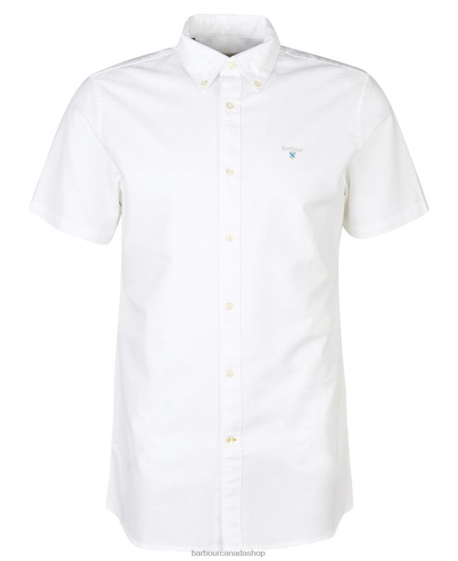 Barbour Clothing Men Sky Oxford Short Sleeve Tailored Shirt 2BB2F346