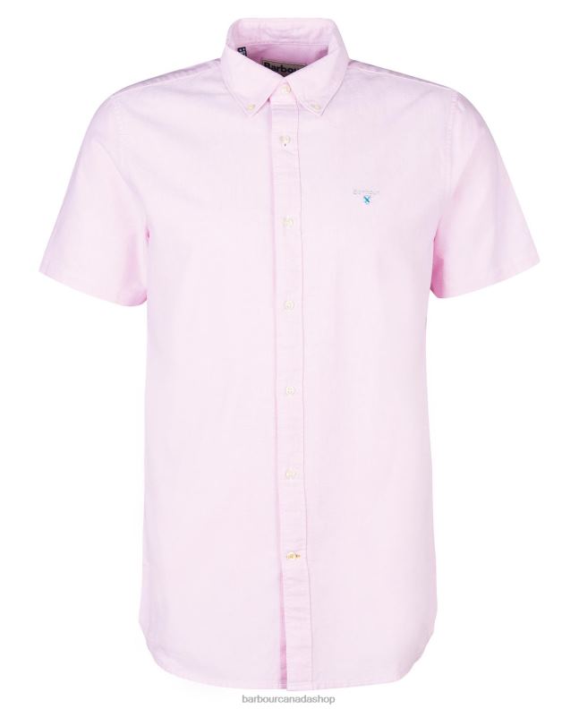 Barbour Clothing Men Sky Oxford Short Sleeve Tailored Shirt 2BB2F361