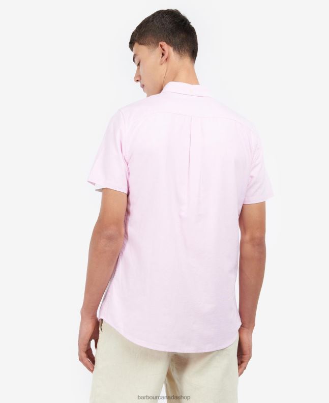Barbour Clothing Men Sky Oxford Short Sleeve Tailored Shirt 2BB2F361