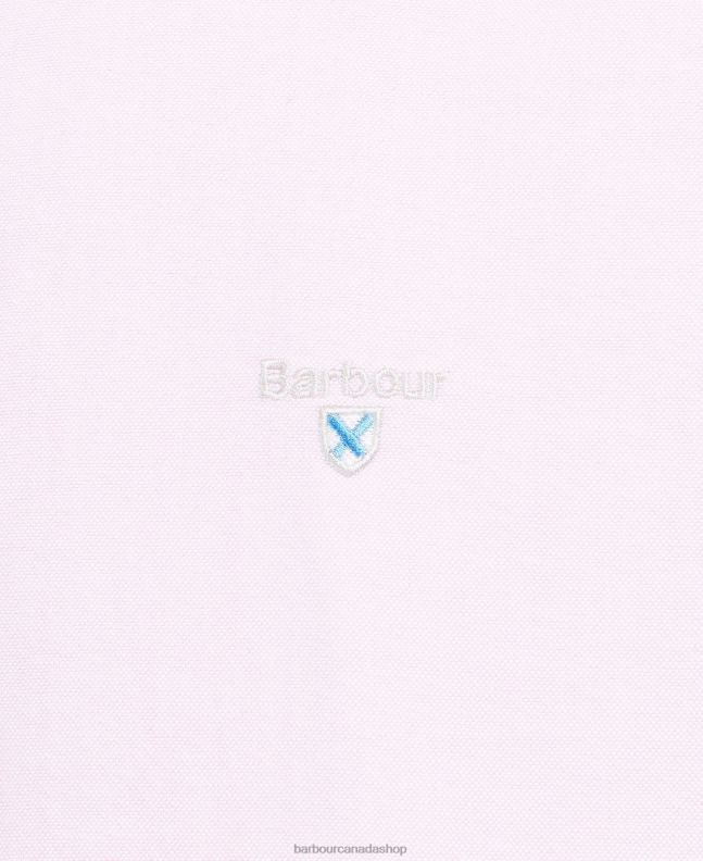 Barbour Clothing Men Sky Oxford Short Sleeve Tailored Shirt 2BB2F361