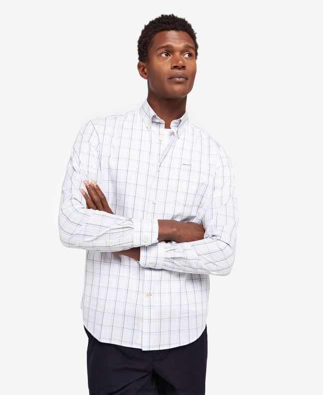 Barbour Clothing Men Stone Alnwick Tailored Shirt 2BB2F349