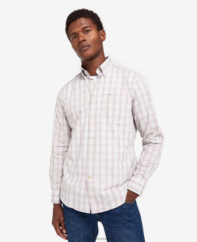 Barbour Clothing Men Stone Alnwick Tailored Shirt 2BB2F495