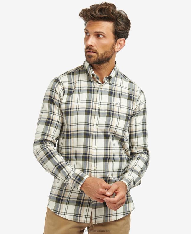 Barbour Clothing Men Stone Falstone Tailored Checked Shirt 2BB2F390