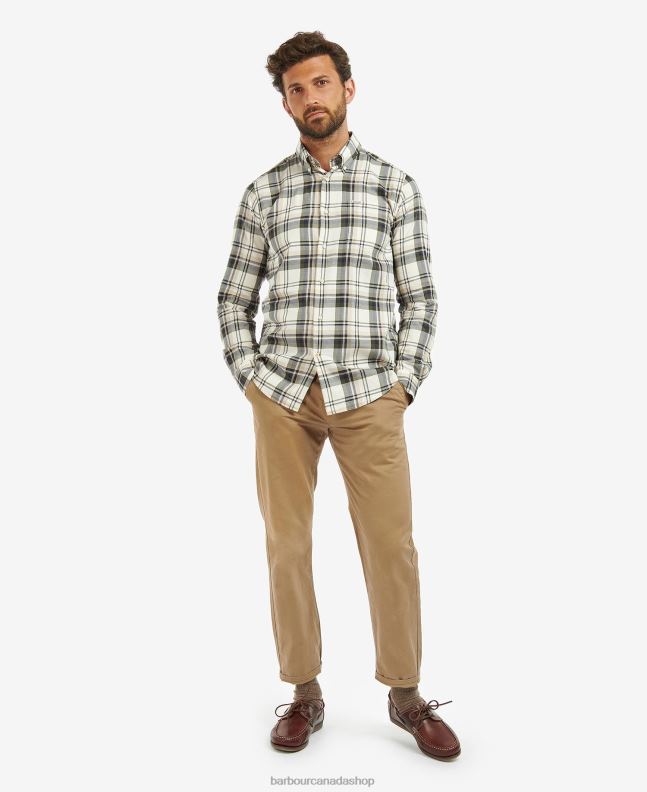 Barbour Clothing Men Stone Falstone Tailored Checked Shirt 2BB2F390