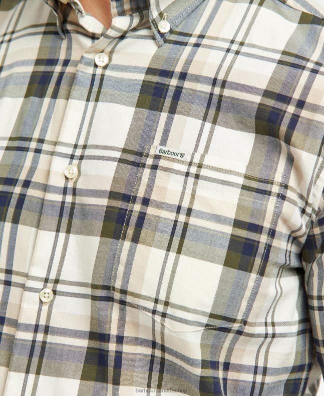 Barbour Clothing Men Stone Falstone Tailored Checked Shirt 2BB2F390