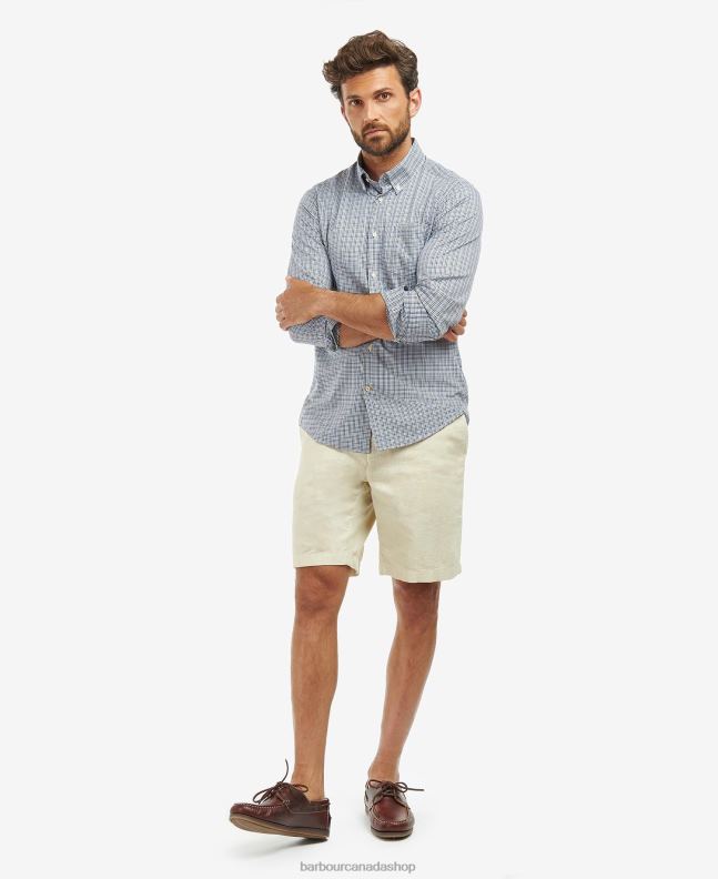 Barbour Clothing Men Stone Stanhope Performance Checked Shirt 2BB2F401