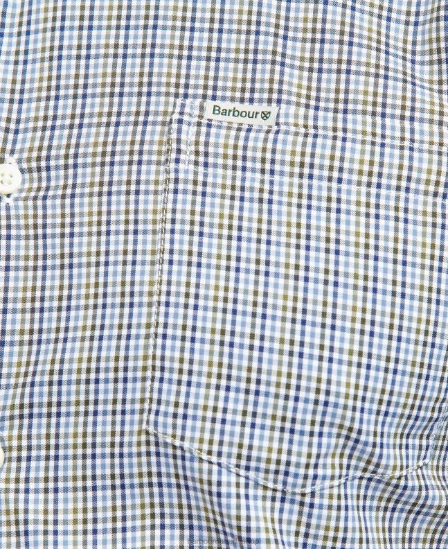 Barbour Clothing Men Stone Stanhope Performance Checked Shirt 2BB2F401
