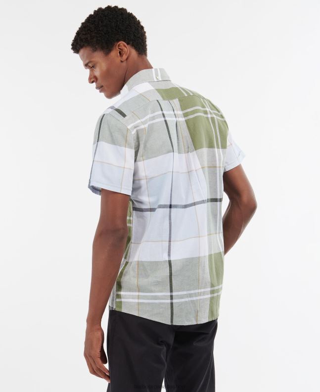 Barbour Clothing Men Summer Navy Douglas Short Sleeve Tailored Shirt 2BB2F352