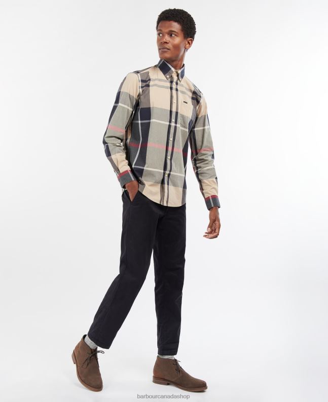 Barbour Clothing Men Summer Navy Harris Tailored Shirt 2BB2F306