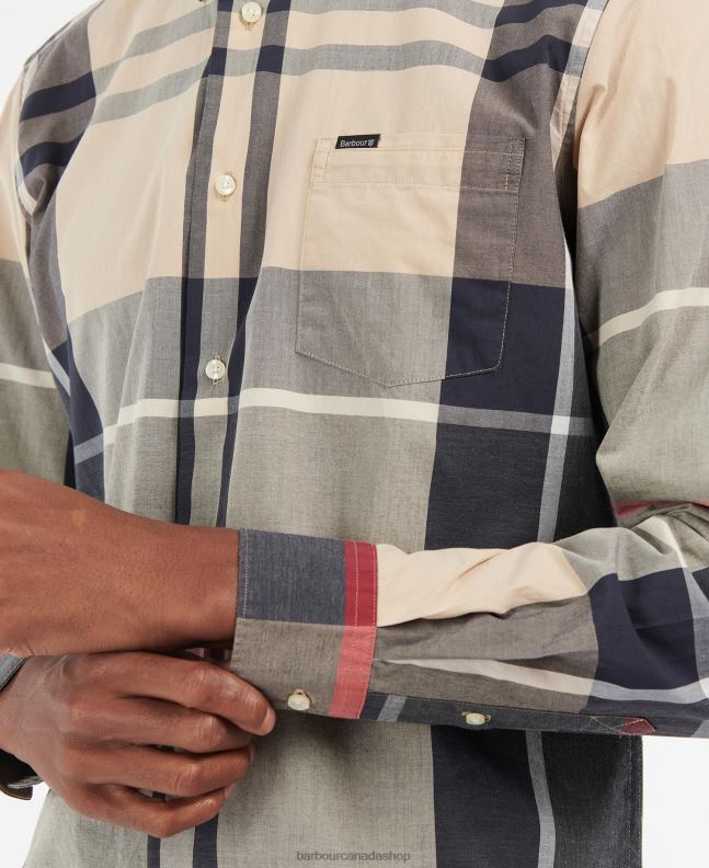 Barbour Clothing Men Summer Navy Harris Tailored Shirt 2BB2F306