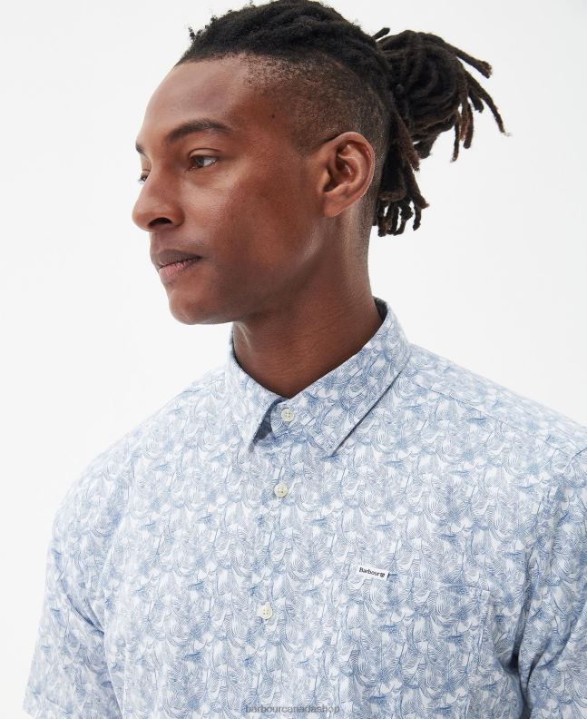 Barbour Clothing Men Whisper White Lowick Regular Summer Shirt 2BB2F315