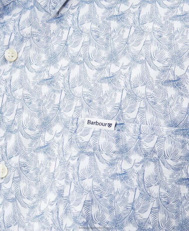 Barbour Clothing Men Whisper White Lowick Regular Summer Shirt 2BB2F315