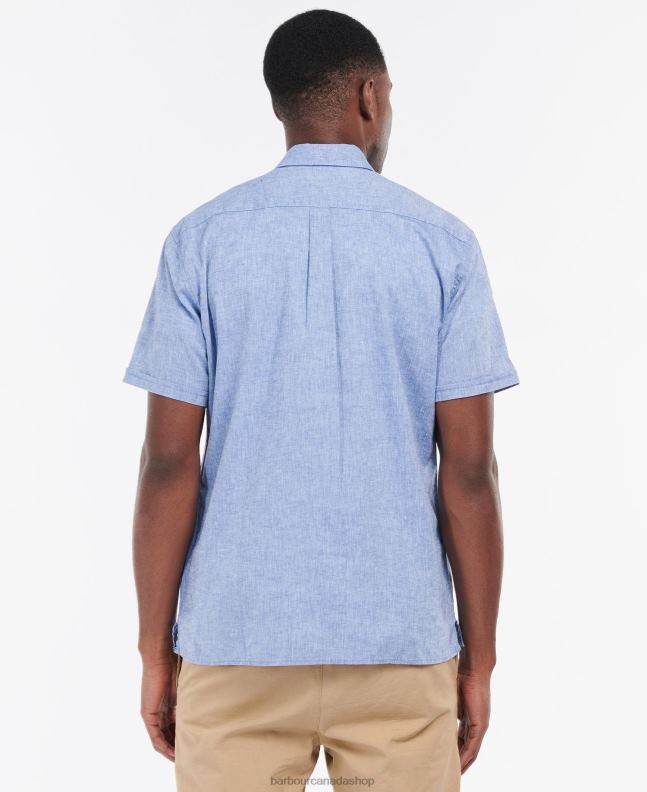 Barbour Clothing Men White Nelson Short Sleeve Summer Shirt 2BB2F308