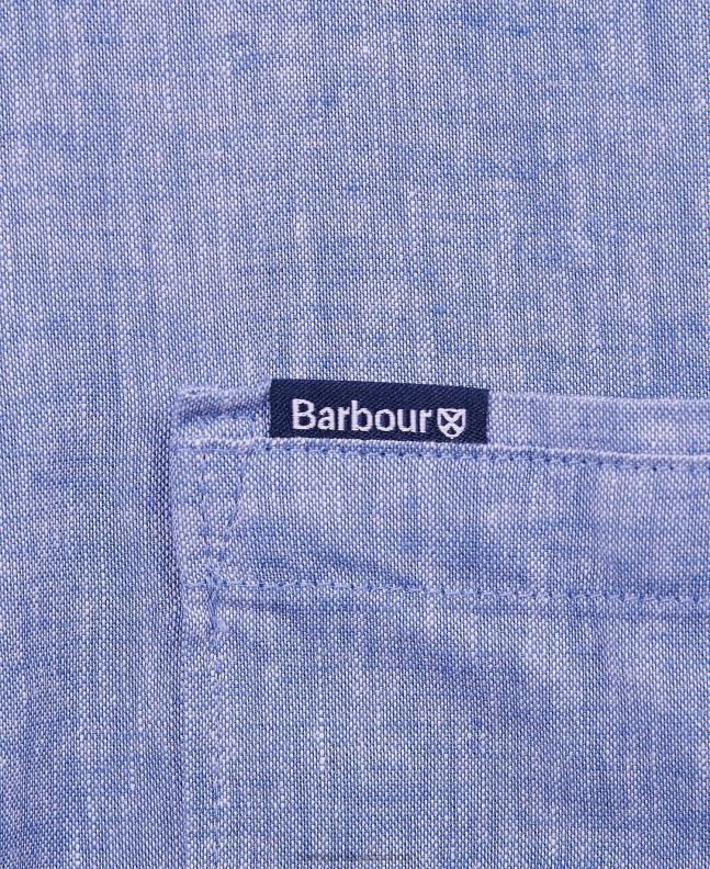 Barbour Clothing Men White Nelson Short Sleeve Summer Shirt 2BB2F308