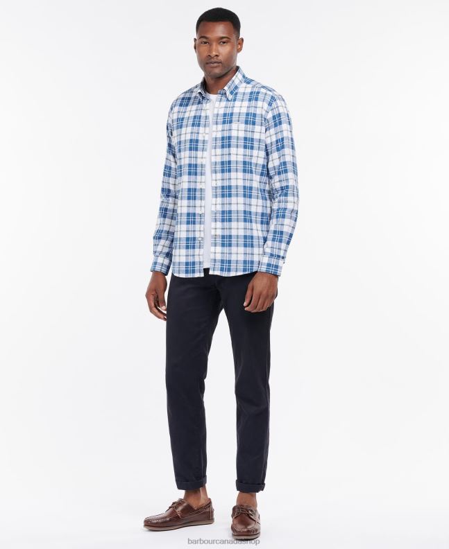 Barbour Clothing Men White Thorpe Tailored Shirt 2BB2F340