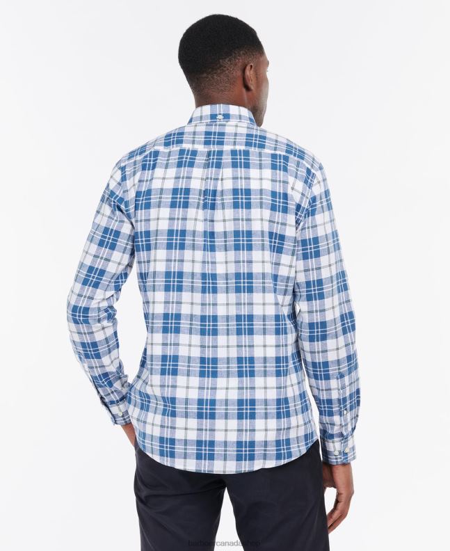 Barbour Clothing Men White Thorpe Tailored Shirt 2BB2F340