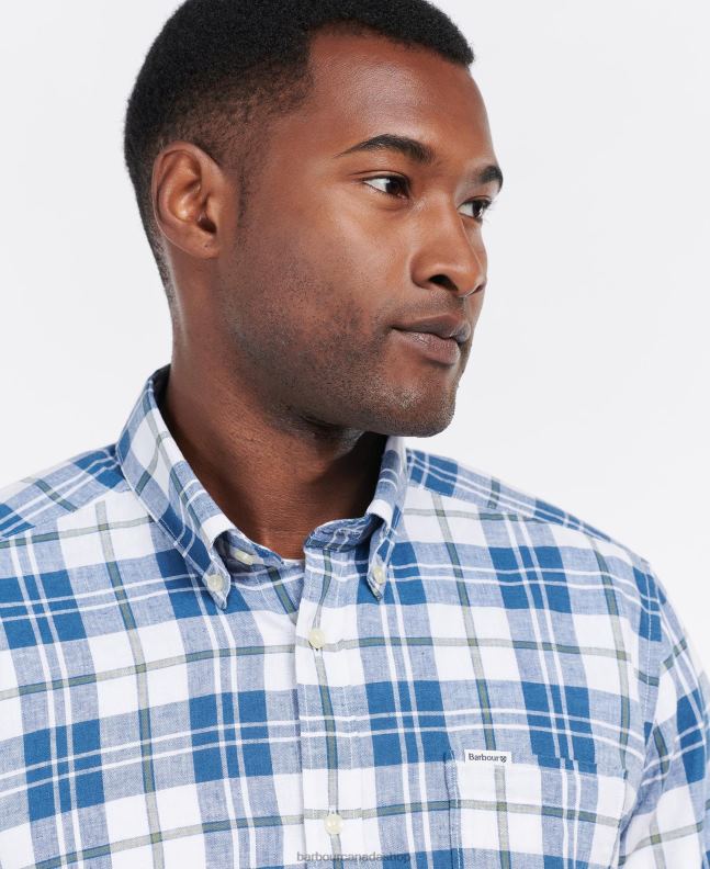 Barbour Clothing Men White Thorpe Tailored Shirt 2BB2F340