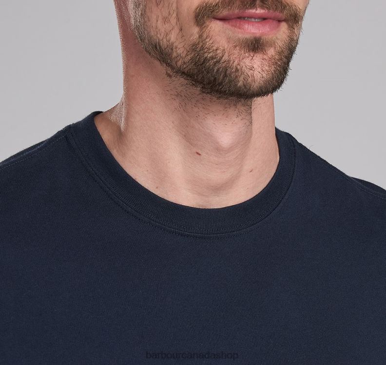 Barbour Clothing Men Black International T-Shirt Small Logo 2BB2F766