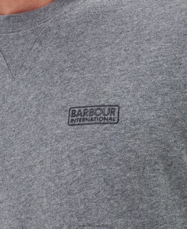 Barbour Clothing Men Black Long Sleeved Logo T-Shirt 2BB2F899