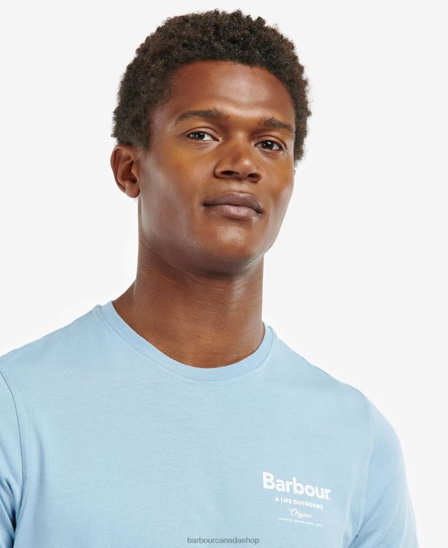 Barbour Clothing Men Bleached Olive Satley Graphic-Print T-Shirt 2BB2F904