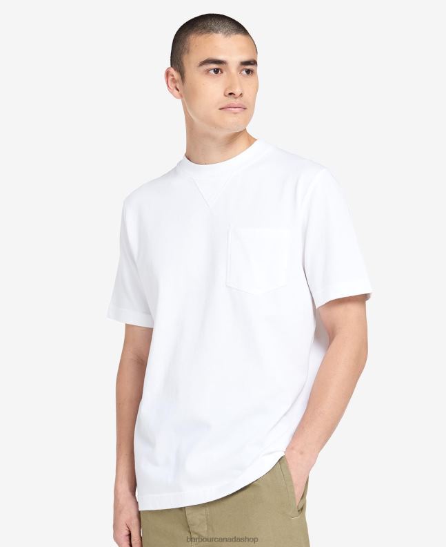 Barbour Clothing Men Bleached Olive Williams Pocket T-Shirt 2BB2F958